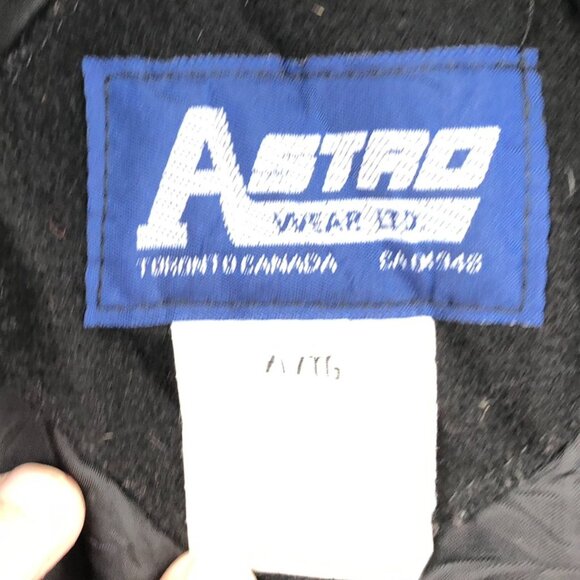 Vintage Astro Wear Ltd Men Varsity Jacket XL Wool Blend with Leather Sleeves - Picture 3 of 15